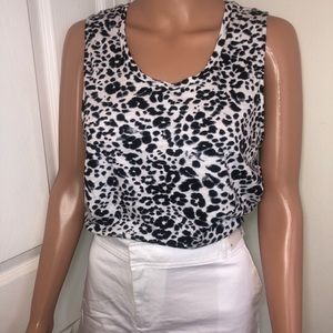 Animal print tank top